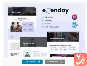 Evenday - Event Management & Expo Orgaziner Elementor Template Kit