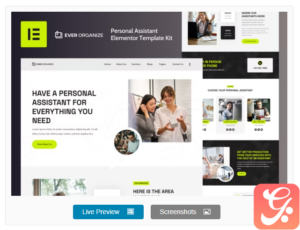 Ever Organize - Personal Assistant Elementor Template Kit