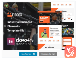 Firoox - Industrial Business Elementor Template Kit
