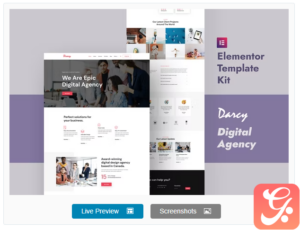 Darcy - Creative Agency Elementor Template Kit