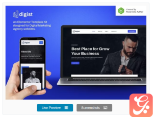 Digist – Digital Marketing Agency Elementor Template Kit