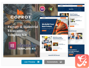 Coprot - Factory & Industrial Elementor Template Kit