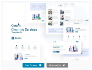 Cleanly - Cleaning Service Elementor Template Kit