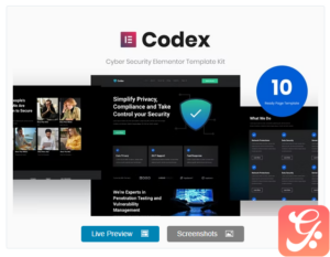 Codex - Cyber Security Elementor Template Kit