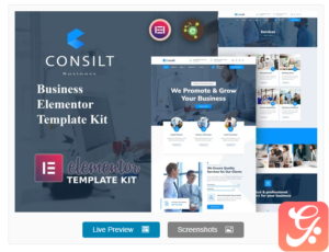 Consilt - Business & Consulting Elementor Template Kit