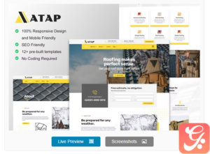 Atap - Roofing Service & Construction Elementor Template Kit
