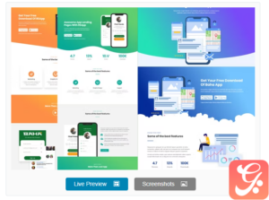 Baha - Apps Landing Elementor Template Kit