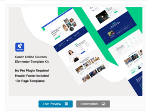 Wellern - Coach Online Courses Elementor Template Kit