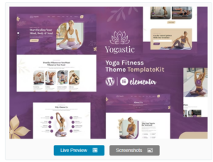 Yogastic | Yoga & Fitness Elementor Template Kit