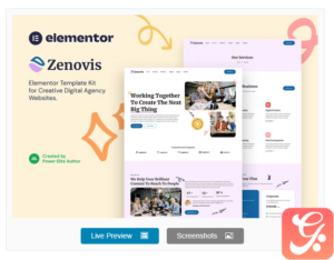 Zenovis – Creative Digital Agency Elementor Template Kit