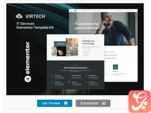 VirTech - IT Services Elementor Template Kit