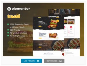 Travood - Food Truck & Street Food Elementor Pro Template Kit