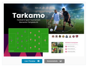 Tarkamo - Football & Sport Tournament Elementor Template Kit