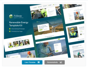 Solargy - Solar & Alternative Energy Elementor Template Kit