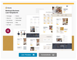 Souta - Banking & Business Loan Elementor Template Kit