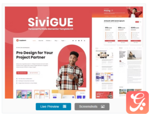 SiviGUE - Personal Portfolio Elementor Template Kit
