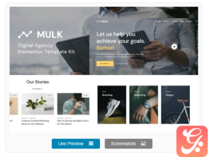 Mulk - Digital Agency Elementor Template Kit