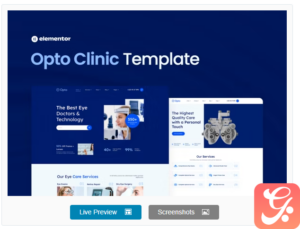 Opto – Eye Care Center Elementor Pro Template Kit