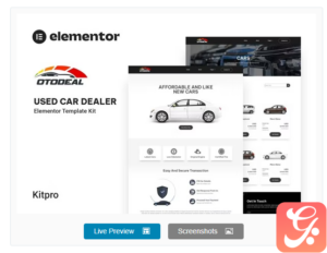 Otodeal - Used Car Dealer Elementor Template Kit