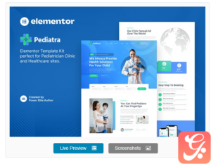 Pediatra – Pediatrician Clinic & Healthcare Elementor Template Kit
