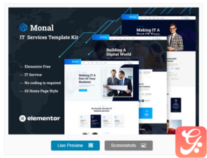 Monal - IT Service Elementor Template Kit
