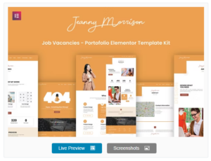 Morrison - Creative Portfolio Elementor Template Kit