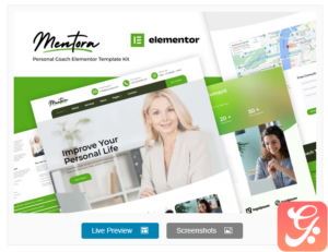 Mentora - Personal Coach Elementor Template Kit