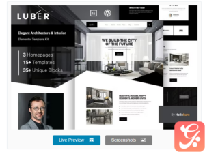 Luber - Elegant Architecture & Interior Elementor Template Kit