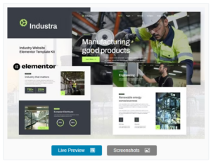 Industra - Industry & Manufacturing Elementor Template Kit