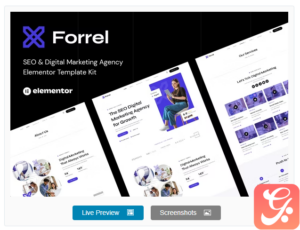 Forrel - SEO & Digital Marketing Agency Elementor Template Kit
