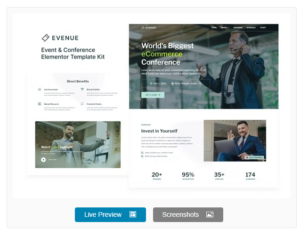 Evenue - Event & Conference Elementor Template Kit