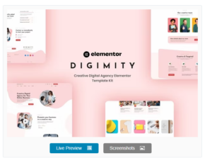 Digimity - Creative Digital Agancy Elementor Template Kit
