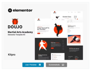Doujo - Martial Arts Academy Elementor Template Kit