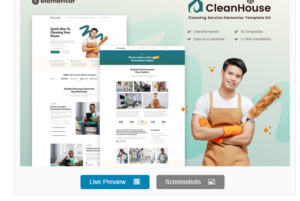 CleanHouse - Cleaning Service Template Kit