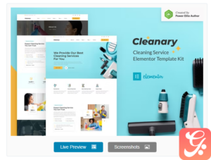 Cleanary - Cleaning Service Company Elementor Template Kit