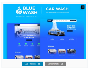 Bluewash - Car Washing & Cleaning Services Template Kit