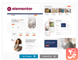 Zeleb - Social Media Marketing & Digital Advertising Elementor Template Kit