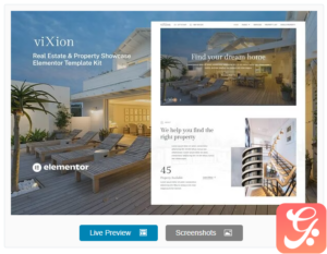 Vixion - Real Estate & Property Showcase Elementor Template Kit
