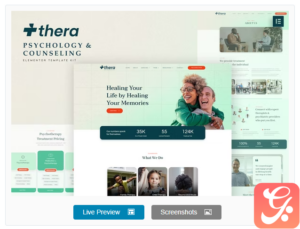 Thera - Psychology & Counseling Elementor Template Kit