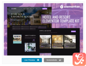 Sarena - Hotel & Resort Elementor Template Kit