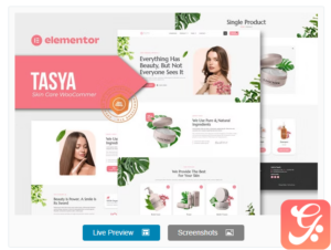 Tasya - Skin Care WooCommerce Elementor Template Kit