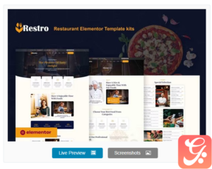 Restro - Restaurant Elementor Pro Template Kit