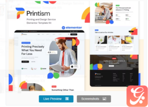 Printism - Printing and Design Service Elementor Template Kit