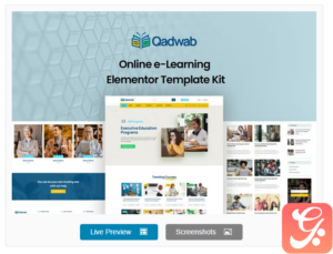 Qadwab - Online e-Learning Elementor Template Kit