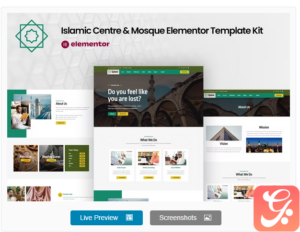 Qubsh - Islamic Centre & Mosque Elementor Template Kit
