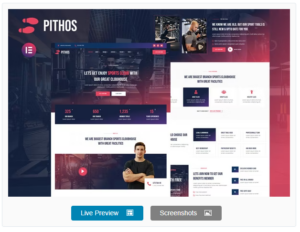 Pithos - Fitness Center & Cloubhouse Elementor Template Kit
