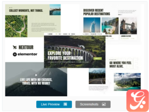 Nextour - Tour Guide & Travel Agency Elementor Template Kit