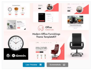 Offixe - Furniture Elementor Template Kit