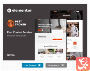 Pestroyer - Pest Control Service Elementor Template Kit