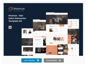 Mremot - Hair Salon Elementor Template Kit